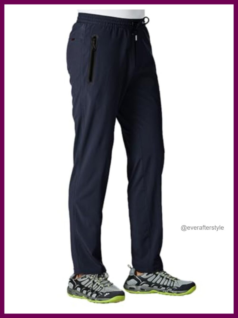 Lightweight Hiking Pants Quick Dry 4-Way Stretch Jogger Outdoor Active